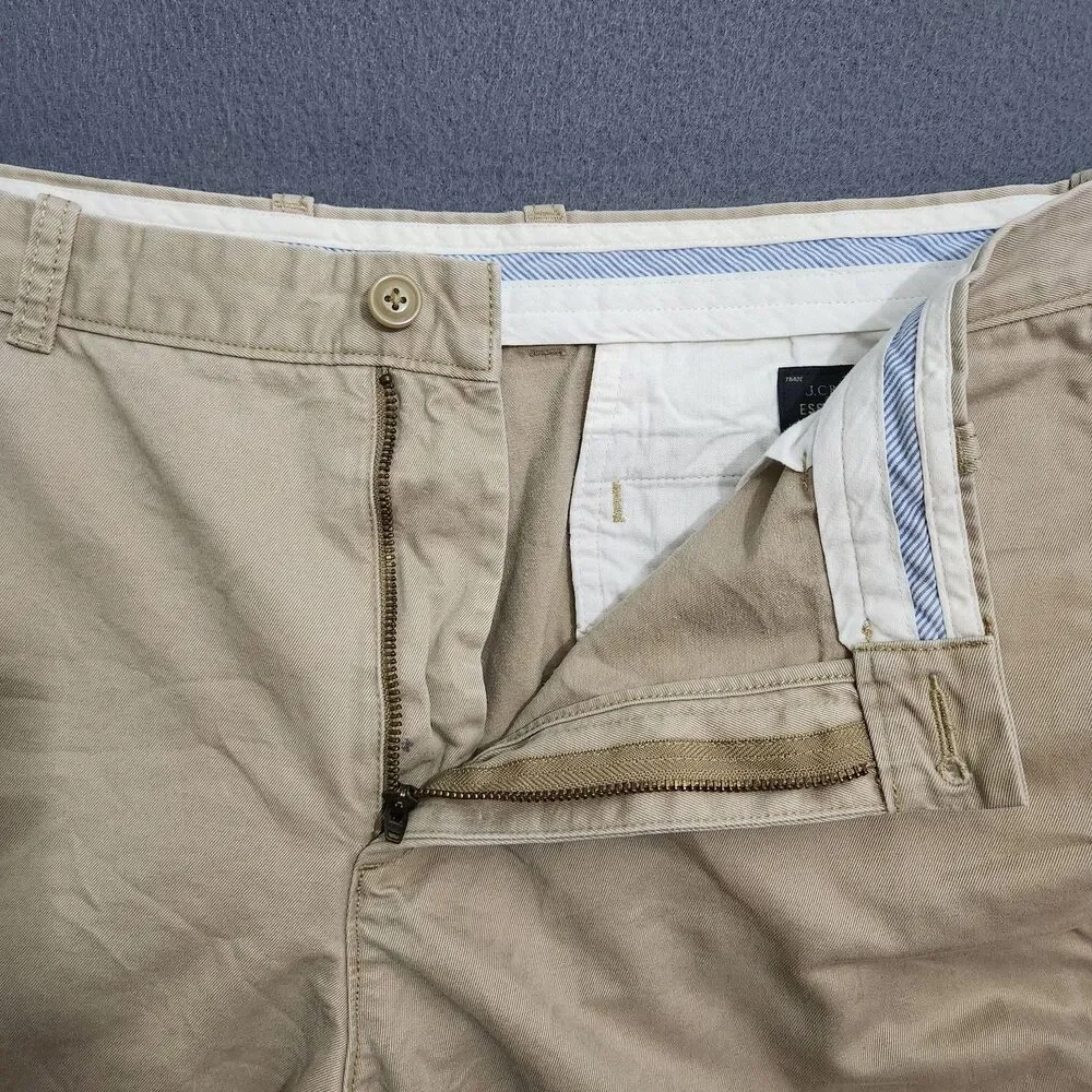 J. Crew 1040 Chino Pants Men 36X34(32) Tan Straight Leg